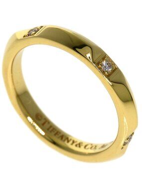 Tiffany & Co True Band Diamond Ring 18K Yellow Gold